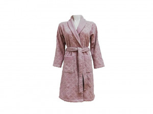Halat de Baie Jacquard Velour, Unisex, Clerica Hazelnut