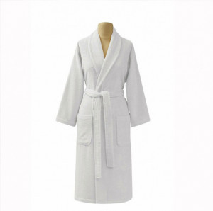 Halat de Baie, Unisex, Tac Alb, 500gr / mp, L (Bumbac 100%)