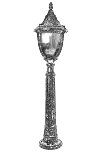 Lampadar de exterior M1B Negru 105x30 cm - Img 2
