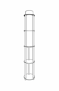 Lampadar KS-11107 Nuc 17x35x150 cm - Img 6