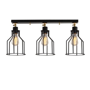 Lustra Alacati Negru 72x17x30 cm - Img 2