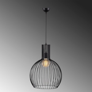 Lustra Fellini Negru 146x38 cm - Img 4