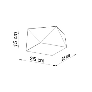 Lustra Hexa Argint 25x25x15 cm - Img 4
