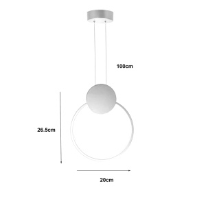 Lustra LED, Ganden, Pako, Auriu 26.5x26.5x20 cm - Img 3