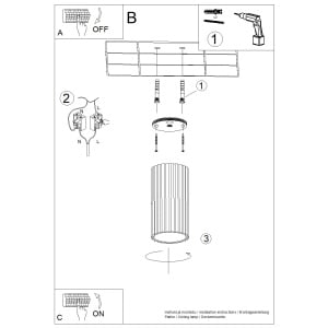 Lustra LED Ivar Rosu 4000K 6.4x6.4x12 cm - Img 3
