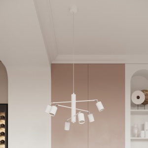 Lustra Lemmi Alb 100x24x20 cm - Img 8