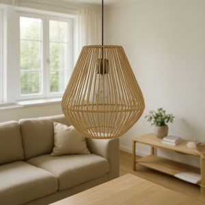 Lustra Lilabel, Natural, 25x25x30 cm - Img 2