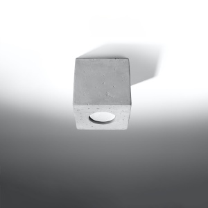 Lustra Quad din beton Gri 10x10x10 cm - Img 2