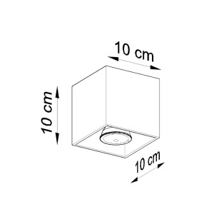 Lustra Quad Negru 10x10x10 cm - Img 5