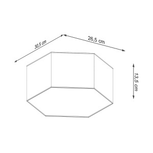 Lustra Sunde Alb 30.5x26.5x13.5 cm - Img 7