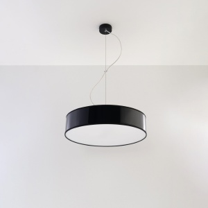 Lustra suspendata Arena Negru 45x45x111 cm - Img 2