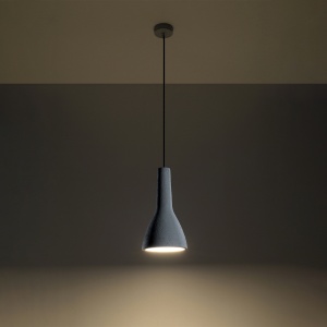Lustra suspendata Empoli Gri 17x17x132 cm - Img 3