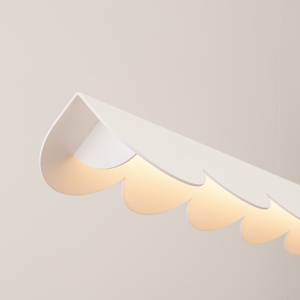 Lustra suspendata LED Biscuit Alb 3000K 131x13x200 cm - Img 4