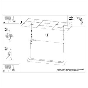 Lustra suspendata LED Elva Alb 4000K 150x27.5x200 cm - Img 10
