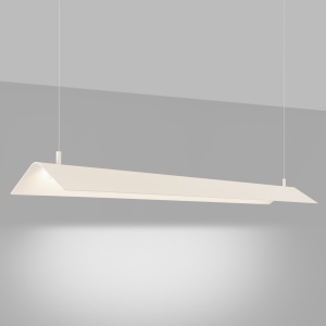 Lustra suspendata LED Elva Bej 4000K 150x27.5x200 cm - Img 3