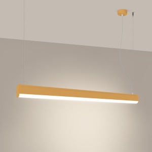 Lustra suspendata LED Farge Auriu 3000K 120x8x150 cm - Img 3
