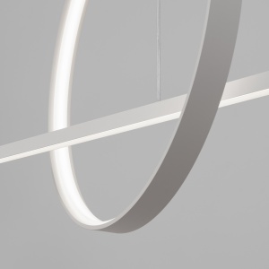 Lustra suspendata LED Glad Alb 4000K 120x20x212 cm - Img 6