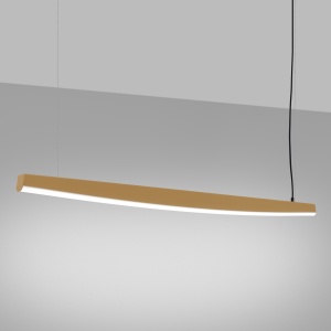 Lustra suspendata LED Jorun 150 Auriu 4000K 150x3x210 cm - Img 3