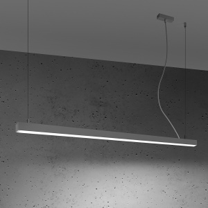 Lustra suspendata LED Pinne Gri 4000K 150x6x150 cm - Img 3