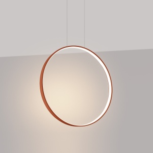 Lustra suspendata LED Rio 55 Rosu 3000K 55x16x150 cm - Img 3