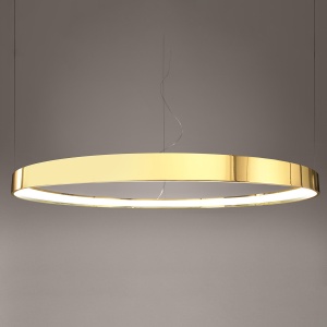 Lustra suspendata LED Rio Auriu lucios 3000K 78x78x150 cm - Img 5