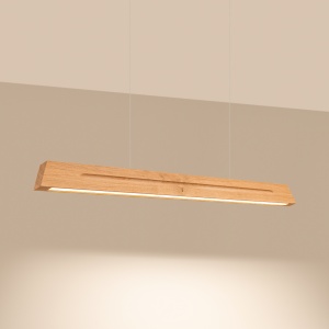 Lustra suspendata LED Skog Stejar 3000K 120x5.5x210 cm - Img 3