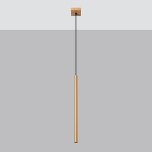 Lustra suspendata Pastelo Auriu 3.5x3.5x120 cm - Img 2