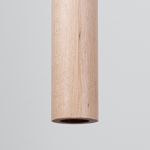 Lustra suspendata Pastelo din lemn, Natural 3.5x3.5x120 cm - Img 4