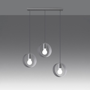 Lustra suspendata Titran Alb 56x5x110 cm - Img 3