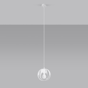 Lustra suspendata Tulos Alb 16x16x125 cm - Img 2