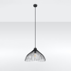 Lustra suspendata Umb Negru 40x40x125 cm - Img 2
