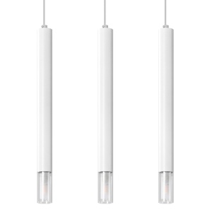 Lustra suspendata Wezyr Alb 45x6x120 cm