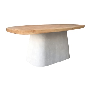 Masa de dining, Herona, Pako, Alb 180x90x78 cm - Img 2
