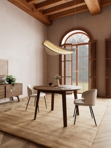 Masa dining A-Line, Gri, 75x120x120 cm