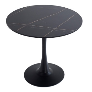 Masa dining Balou II, Pako World, MDF, Negru, 80x80x75 cm - Img 3