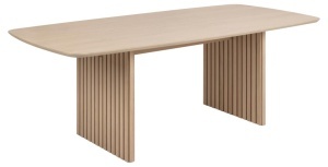 Masa dining Christo, Alb, 75x220x105 cm - Img 3