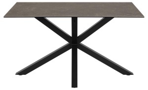 Masa dining Heaven, Negru, 75.5x135x80 cm - Img 7