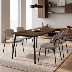 Masa dining Loza, Nuc, 70x120x73 cm