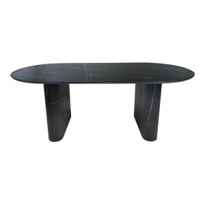 Masa dining Nembou boho Negru 210x100x76 cm - Img 2