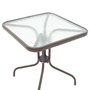 Masa dining Watson-Sussie, Pako World, Maro-Sticla, 70x70x70 cm - Img 7