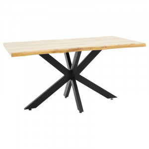 Masa Gilman MDF sonoma - culoare neagra 150x90x75cm