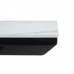 Masa Palan Extensibila Negru - Alb Gri 200x80x77 cm - Img 7