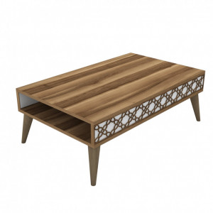 Masuta de Cafea City - Walnut, Alb - Img 3