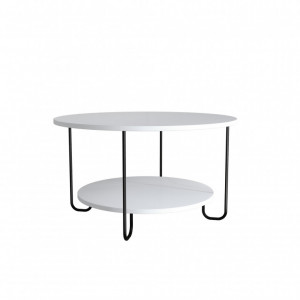 Masuta de Cafea Corro Coffee Table - Alb - Img 2