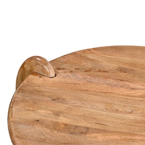 Masuta de cafea Earten boho Natural 80x80x40 cm - Img 5