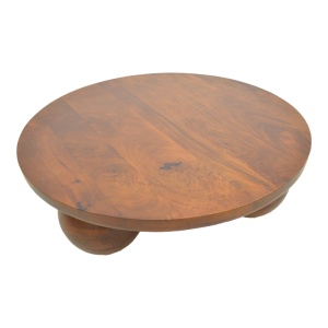 Masuta de cafea, Fedena, Nuc, 90x90x30 cm - Img 4
