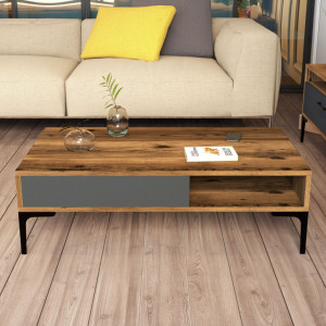 Masuta de Cafea Istanbul - Walnut, Antracit - Img 3
