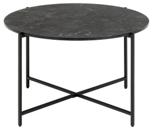 Masuta de cafea Lamoine, Negru, 42x70x70 cm - Img 4