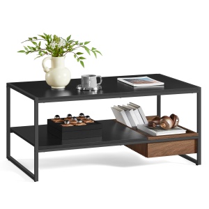Masuta de cafea Vasagle Gri inchis 100x55x45 cm - Img 7