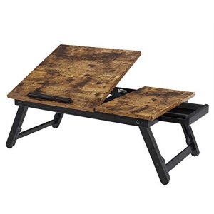 Masuta de laptop, Songmics, Negru, 55x35x23 cm - Img 2